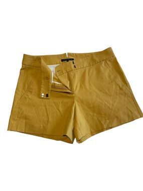 Theory Golden Mustard Tailored Shorts